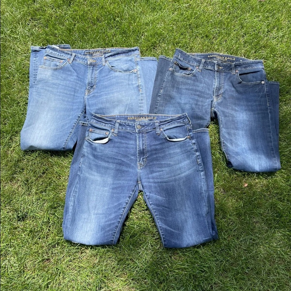 Bundle american eagle jeans. Extreme Flex Slim Straight. Mens